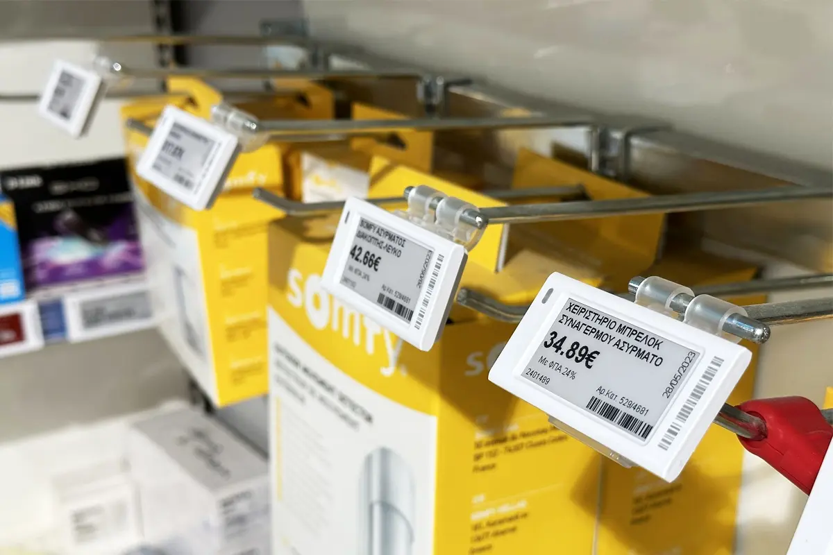 12-pela Elektronik Shelf Label Yusim Kes we i go moa long prais apdet