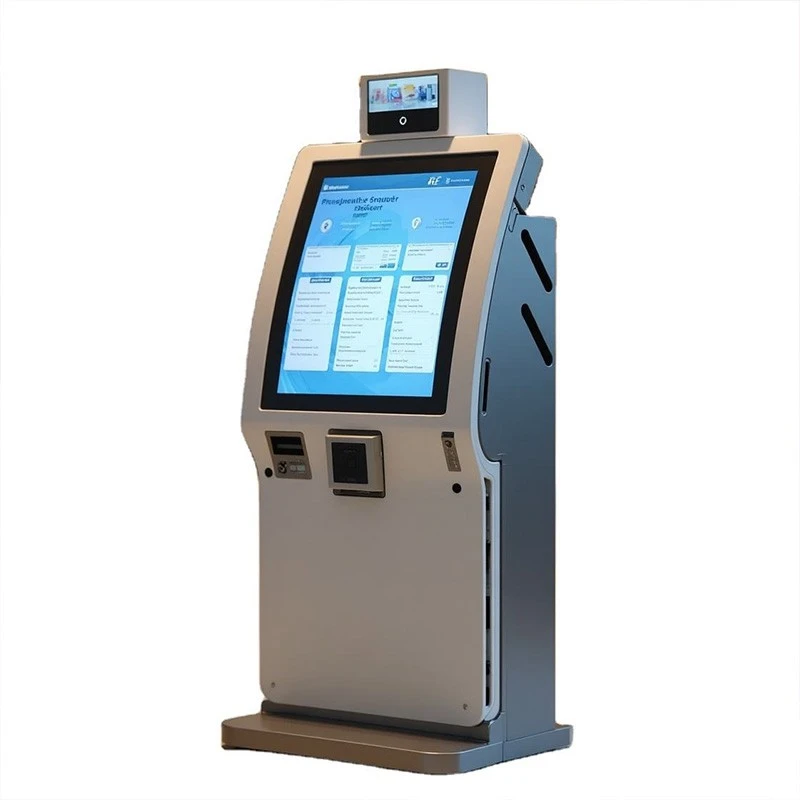 Self Sevis Risepsen Intaektiv Kiosks Solusen Displei